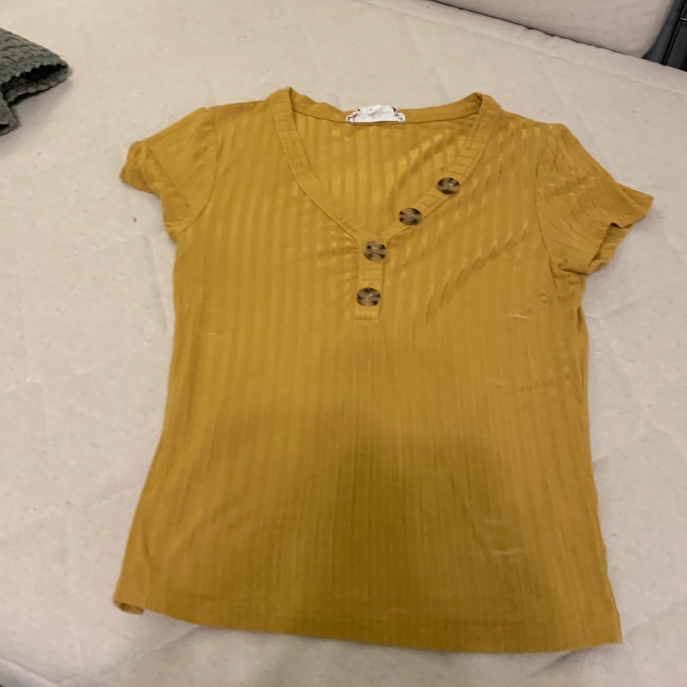 Yellow Pink Rose Shirt